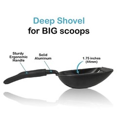 Pets First Cat Litter Scooper – Ergonomic & Easy Grip Design Deep Cleaning wi…