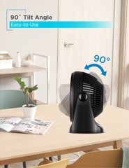 BLACK+DECKER 7-Inch Portable Turbo Fan, 3-Speed Settings, Desktop Personal Cooli