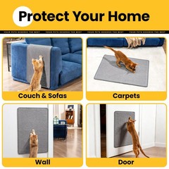 Cat Scratcher Mat,Natural Sisal Scratch Pad,Horizontal Floor Scratching Pads