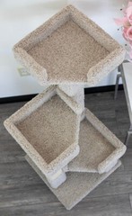 PRESTIGE 3 LEVEL SOLID WOOD KITTY TREE-FREE SHIPPING IN THE U.S.
