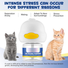 Cat Calming Diffuser Kit 30 Days, Cat Pheromones Calming Diffuser Effectively Re