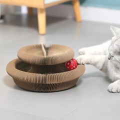 No Crumbs Kitty Kurlz Cat Toy Wear-Resistant Cat Scratching Board A+US-=-**