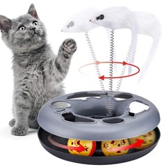 Pawzone Cat Toys, Toys for Indoor Cats,Interactive Kitten Fabulous Grey
