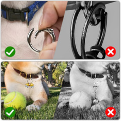 Extra Loud Cat & Dog Collar Bell, Durable Brass Charms, 2 Pack (Gold & Silver)