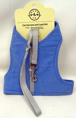BOND & CO. Baby Blue Cat Harness & Lead Set (NEW)