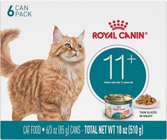 Feline Health Nutrition Aging 11+ Wet Cat Food for Seniors, Thin Slices in Gr…
