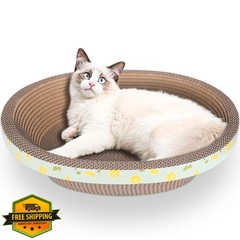 ROMOHOM XL Cat Scratcher Cardboard Bed Lounge