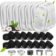 40pcs Cat Fountain Filters Replacement for 67/108/135oz Pet Drinking Replacement