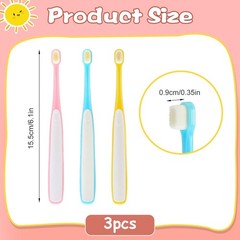 3 Pack Small Dog Toothbrush, Small Breed Cat Toothbrushes for Cat & Puppy, Ut…
