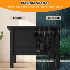 Weatherproof Outdoor Cat House, Feral Cat Shelter, 100% Insulated Foam, Solid…