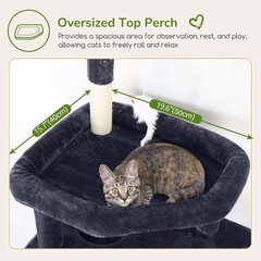 Globlazer Large Cat Tower for Multiple Indoor Cats, Heavy Duty Cat Tree for L…