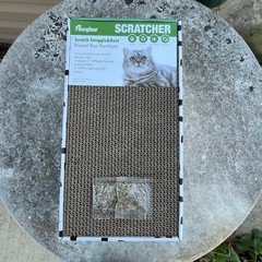 3 Best PAWSFAN Cat Scratcher Cardboard Scratch Pad Durable Corrugate Wth Cat NIP
