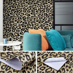 17.7″ x 196″ Leopard Print Contact Paper Peel and Stick Shelf Liner Peel and …