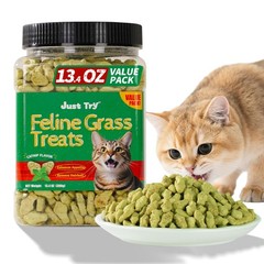 13.4 OZ Cat Grass Treats for Indoor Cats Natural Salmon Kitten Treats Healthy…