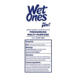 Wet Ones for Cats Freshening Wipes, Multi-Purpose Cat 50 Count (Pack of 1)