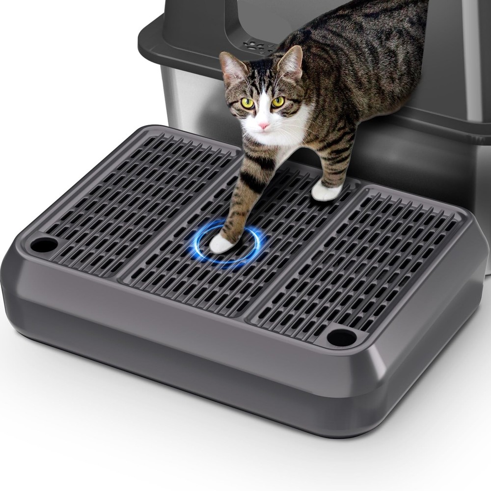 Large Cat Litter Box Step/Ramp16 x11 Anti-Tracking Litter Catcher Mat Double …