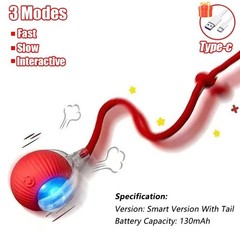 Automatic Rolling Ball Smart Cat Dog Toy Electric Pet Self-moving Kitten Game