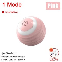 Automatic Rolling Ball Smart Cat Dog Toy Electric Pet Self-moving Kitten Game