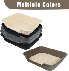 1 Pack Extra Large Dog Litter Box Pan Tray ABS Material Low Entry Jumbo Senior