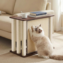 Couch Protector from Cat Claws, Couch End Table with Cat Scratch Panel and Scrat