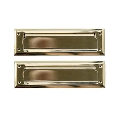 Solid Steel Gold Color with Spring Flap | Mail Slot Fits to Most Doors | Oute…