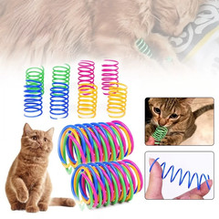 4-200 Pcs Cat Toys Interactive Durable Heavy Gauge Spring Tools Cat Spring Toys