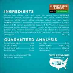 Purina ONE High 3 Ounce (Pack of 48), Grain Free Variety Pack – 4 Flavors