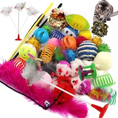 Cat Toys Kitten Toys Assortments 32 Packs Cat Toys Variety Pack for Kitty Cat