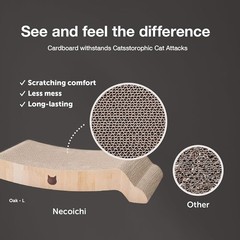 Large Cat Scratching Post Ergonomic Cardboard Design Indoor Outdoor Use