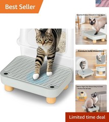 Durable Litter Box Step with Mesh Catcher – Perfect for Small & Elderly Cats