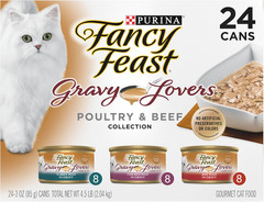 Purina Gravy Lovers Poultry and Beef Grilled Gourmet Wet Cat Food Variety Pack