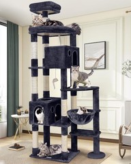 Giant Cat Tree 83 inch Cat Tree Indoor Cats Large Adult XXL Cat Tower