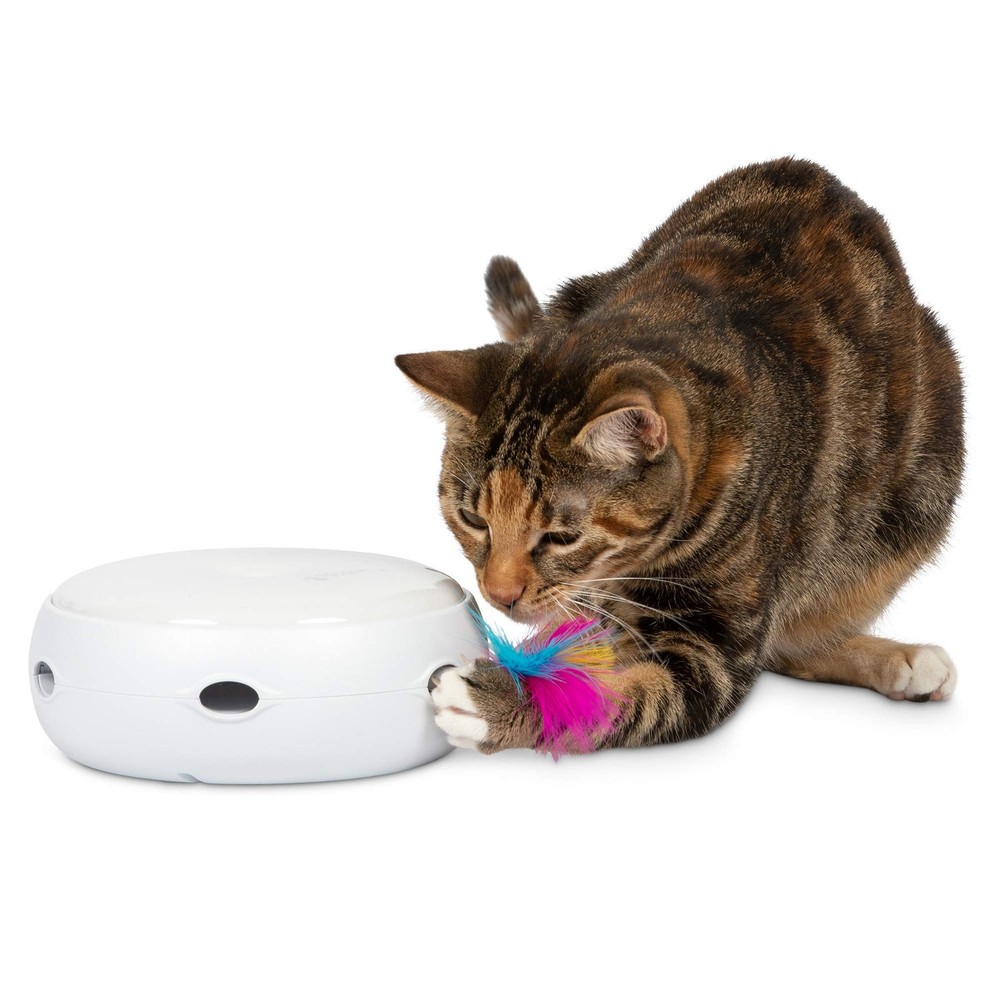 PetFusion Ambush Interactive Cat Toys for Full Unit (1-pack), Pearl