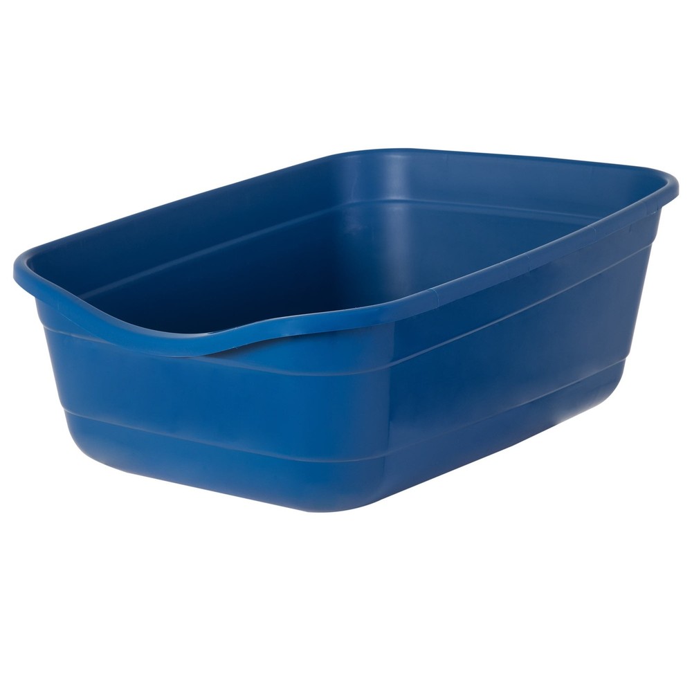 Open Top Plastic Cat Litter Box Cat Litter Pan Large Cats Giant