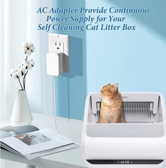 Power Cord for Automatic Self-Cleaning Cat Litter Box – Short Circuit Protection