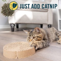 OurPets Wobble Scratch Track Cat Scratcher Cardboard Replacement Small, Brown