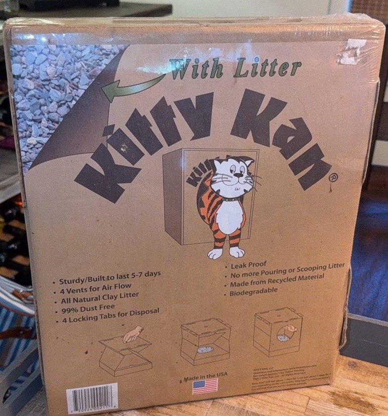 Kitty Kan With Litter/ SEE DETAILS & IMAGES/RARE/FACTORY-SEALED! Free S&H!