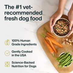 Justfresh Boost Sensitive Stomach Dog Food Toppers with Fiber for Gut Support &