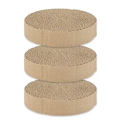 OurPets Wobble Scratch Track Cat Scratcher Cardboard Replacement Small, Brown