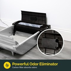Self Cleaning Semi Automatic Cat Litter Box Smart Scoop w/ 18 Bags & Filter