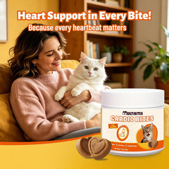Cat Cardio Bites – 15% Taurine for Cats with Coq10, L-Carnitine & Fish Oil – Imm