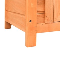 Cat House Cat Cage Cat Cabin for Outdoor Garden Solid Pine and Fir Wood vidaXL