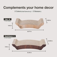 Large Cat Scratching Post Ergonomic Cardboard Design Indoor Outdoor Use