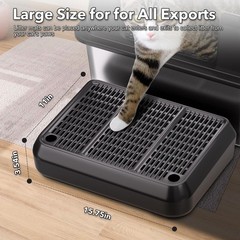 Large Cat Litter Box Step/Ramp16 x11 Anti-Tracking Litter Catcher Mat Double …