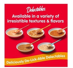Hartz Delectables Bisque Lickable Wet Cat Treats Variety Pack, 30 Count