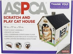 Cat House with Scratcher & Catnip Included