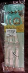 Set of 3 – New – Break-Away Active Cat Collar CFA 8-12″ White Sparkle Leather 6#
