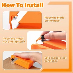 Cardboard Cutter for Cat Scratchers 1.6″Wide Strips 3D Printed Box Tool Includes