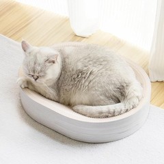 Cat Scratching Bowl Bed Durable Cardboard Indoor Scratch Pad Ergonomic Design US