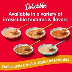 Hartz Delectables Bisque Lickable Wet Cat Treats Variety Pack, 30 Count 2 Pack